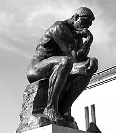 Plastik Der Denker des Bildhauers Auguste Rodin