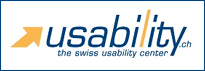Logo The Swiss Usability Center für Ergonomics, Risk Analysis, Testing, Auditing, Human Factors